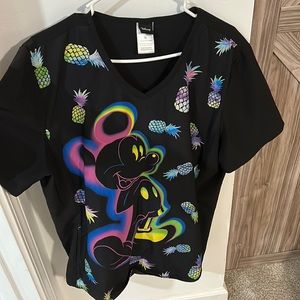 Disney scrub top size XL